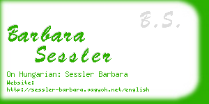 barbara sessler business card